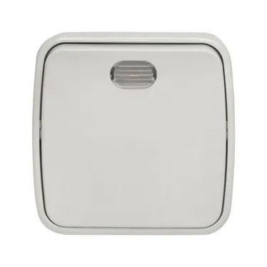 Выключатель Минск 1-клавишный ОП 10А с индикатором белый