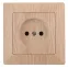 Розетка 2P, 16А-250В, СУ, Solo, сосна, 4-201-11