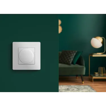 ETIKA Светорегулятор поворотный без нейтрали 300Вт белый