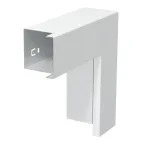 Угол плоский с крышкой кабель-канала LKM 60x60 мм, сталь белый
