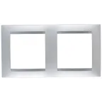 Рамка на 2 поста алюминий