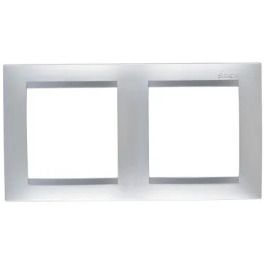 Рамка на 2 поста алюминий