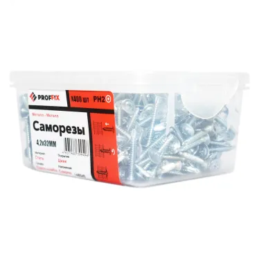 Саморез СММ св 4,2х32 усил-й (TWN) (400 шт) - конт-р PROFFIX