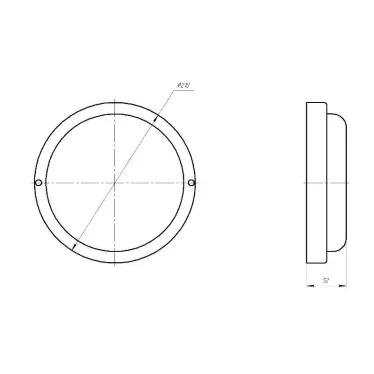 Светильник светодиодный ДБП-18Вт 1710Лм 6500К IP65 матовый белый круг 185х185х37 мм ЖКХ настенно-потолочный SPB-201-0-65K-018 Б0054580 ЭРА