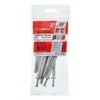 Дюбель-гвоздь 6х80 грибовидный бортик, полипропилен (10шт)