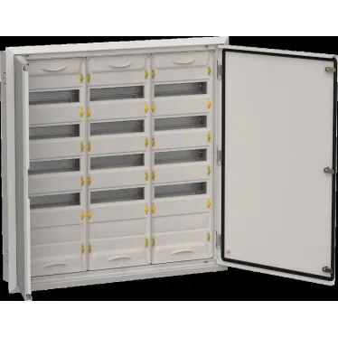 TITAN 5 Корпус металлический ЩРв-180 (3х60) 880х885х130мм IP31 серый (две двери)