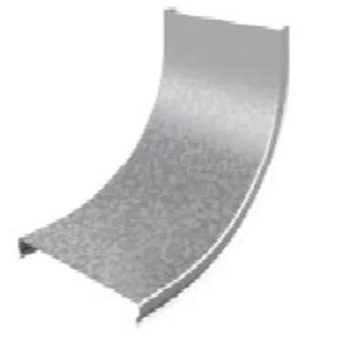 Крышка угла внутреннего плавного 90 град. к лотку 300, толщина 0,7 мм, Сендзимир цинк