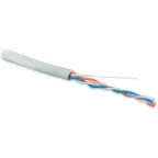 Витая пара U/UTP кат 5 2 пары AWG24 solid IN LSZH нг(А)-HF серый 500м