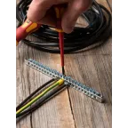 Шина PEN ноль-земля (6x9мм) 24 отв. цинк крепеж покраям