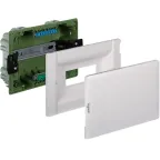 Щит распределительный встраиваемый ЩРв Practibox3 1х8м земля+нейтраль белая дверь