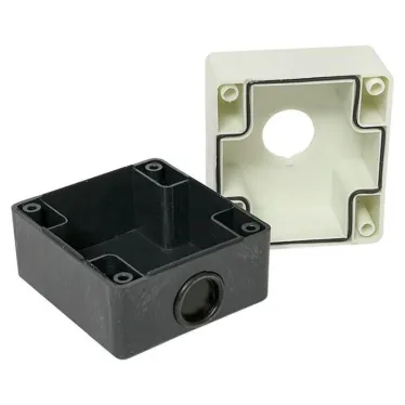 Корпус кнопочный 1 кнопка КП101 пластиковый белый