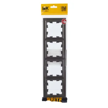 BRITE Рамка 4-ая РУ-4-БрТБ темная бронза | BR-M42-K45 | IEK