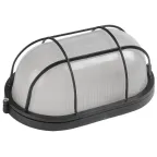 Светильник НПП1402 черный/овал с реш.60Вт IP54 IEK