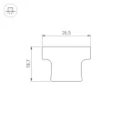 Трек встраиваемый MAG-ORIENT-TRACK-2652-FDW-1000 (WH) (Arlight, IP20 Металл, 3 года) | 035796 | Arlight