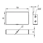 Заглушка TC 150x80, цинк-ламельная (аналог горячеоцинкованная) | 37263HDZL | DKC