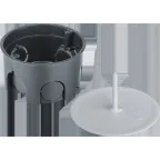 Коробка NSS-DB-SW-70-40-BL распаячная скрытого монтажа с завинчивающейся крышкой черная d70х40