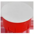 Коробка КМ41007 распаячная для твердых стен d80x40 с крышкой