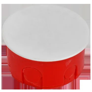 Коробка КМ41007 распаячная для твердых стен d80x40 с крышкой