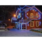 Лента светодиодная LEDх92/м 1м 9Вт/м 220В IP67 красный