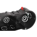 Коробка установочная KUP-4-70-45 черная 4х местная 283х70х45мм для полых стен саморезы пластиковые лапки IP30