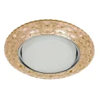 Светильник точечный встраиваемый под лампу DK LD24 15Вт GX53 шампань с подсветкой | Б0029632 | ЭРА