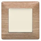 Valena LIFE Рамка 1 пост светлое дерево универсальная