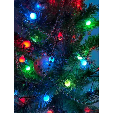 Гирлянда светодиодная  Нить Шарики d18мм, 5 м мультиколор,  ENIN - 18BM   220V, IP20 (36/648) | Б0047968 | ЭРА