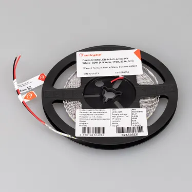 Лента светодиодная MICROLED-M140-4mm 24V White-CDW (4.8 W/m, IP20, 2216, 5m) (arlight, узкая) | 024505(2) | Arlight