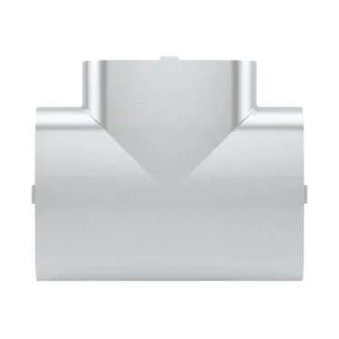 Тройник 140х50мм серый металлик