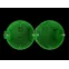 Коробка установочная KUTS1-68-45-green зеленая 68х45мм для твердых стен с саморезами, один стыковочный узел IP20