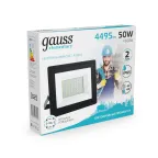 Прожектор светодиодный  Elementary 50W 4475lm 4000К 200-240V IP65 черный LED 1/10 | 613100250 | Gauss