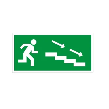 ПЭУ 004 По лестнице вниз направо (260x117) белый oracal URAN STANDARD | 2502004970 | Световые Технологии