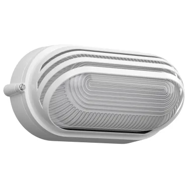 Светильник для ЖКХ НПП 1407 60Вт Е27 IP54 белый/овал ресничка | LNPP0-1407-1-060-K01 | IEK