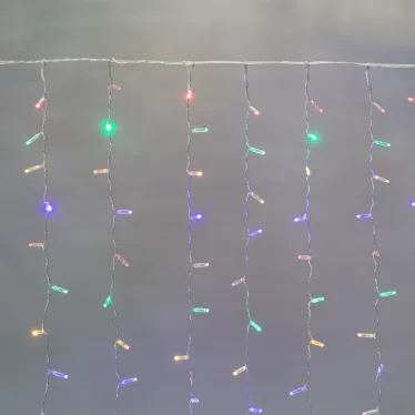 Гирлянда "Светодиодный Дождь" 2х3м, постоянное свечение, прозрачный провод, 230 В, диоды МУЛЬТИ, 448 LED | 235-159-6 | NEON-NIGHT