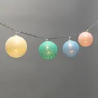 Тайские фонарики Пудра 1,5 м, прозрачный ПВХ, 10 LED, теплый белый, питание 2 х АА (батарейки не в комплекте) | 303-089 | NEON-NIGHT