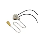 Выключатель для настенного светильника c проводом и деревянным наконечником «Silver» | 32-0103 | REXANT