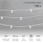 Шнур Belt-Light  2 жилы  шаг 40 см  патроны e27 влагостойкая IP65 белый шнур | 331-252 | NEON-NIGHT