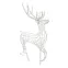 Фигура объемная Олень 115х195 см, 528 LED, IP65, цвет свечения теплый белый | 501-236 | NEON-NIGHT