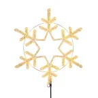 Фигура "Снежинка" цвет ТЕПЛЫЙ БЕЛЫЙ, размер 55*55 см  | 501-324 | NEON-NIGHT