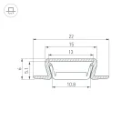 Профиль MIC-FS-3000 ANOD (Arlight, Алюминий) | 040719 | Arlight