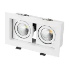 Светильник CL-KARDAN-S180x102-2x9W Warm (WH, 38 deg) | 024127 | Arlight