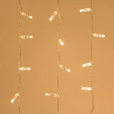 Светодиодная гирлянда ARD-CURTAIN-CLASSIC-2000x9000-CLEAR-2200LED Warm (230V, 120W) | 024875 | Arlight