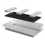 Панель задняя 600мм шкафа 42U LINEA N чер.