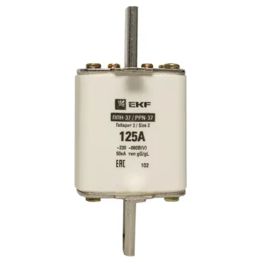 Вставка плавкая ППН-37 400/125А габарит 2