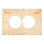 Шаблон для подрозетников c 2 отв. диам. 68 мм Expert