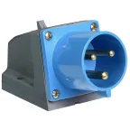Вилка кабельная 32А 2Р+E IР44 на поверхность 220В 523