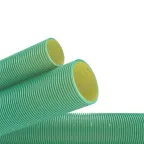 Труба гибкая двустенная дренажная D-90мм класс SN8 перфорация 360 градусов зеленый