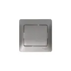 GLOSSA выключатель 1-клавишный механизм сх.1 платина