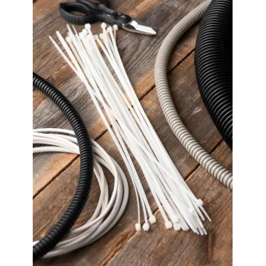 Хомут P6.6 стандартный белый 3.6x250 (100шт) FlexLock PROxima