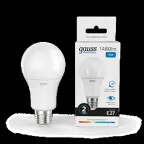 Лампа светодиодная LED 15 Вт 1480 лм 6500К А60 груша холодный E27 AC 220В Elementary Gauss